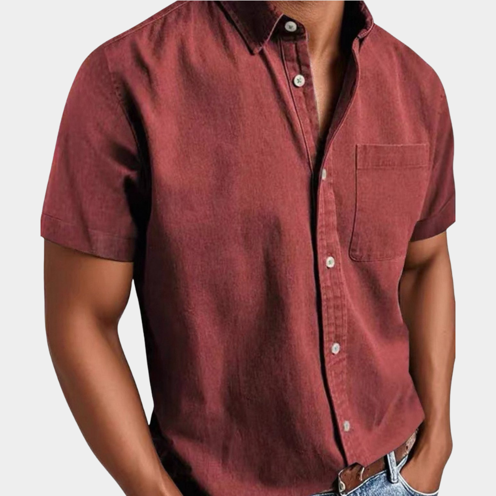 Wrinkle-Free Classic Comfort Shirt in Beige – Rowe