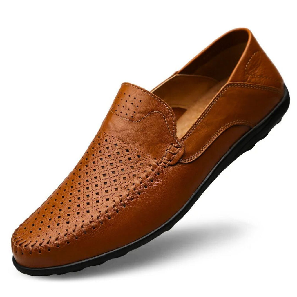 Perforated Slip-On Loafer Breathable Low-Profile – Solen