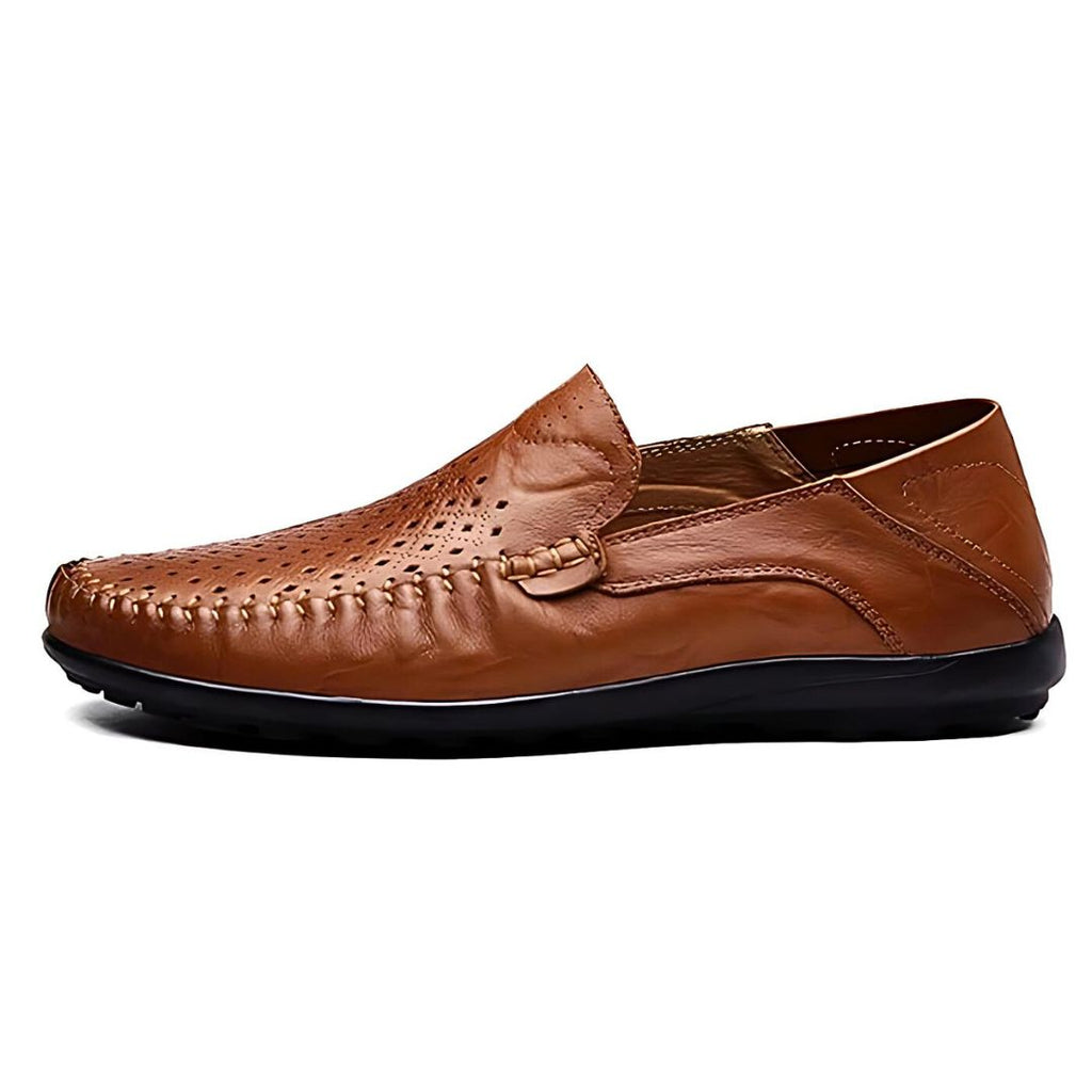 Perforated Slip-On Loafer Breathable Low-Profile – Solen