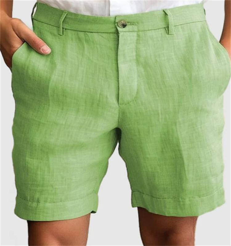 Men's Relaxed Linen Shorts Lightweight Summer Fit – Bravo