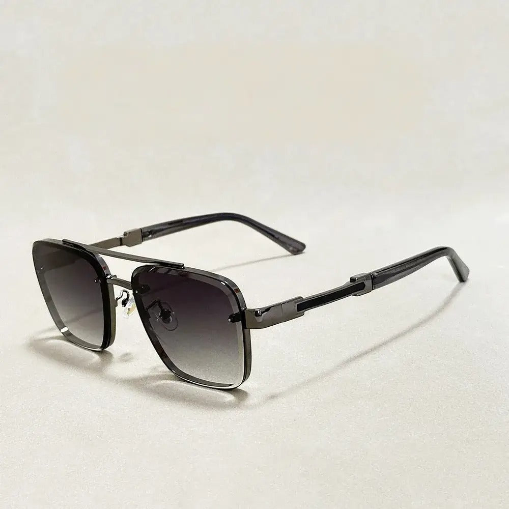 Aviator Sunglasses Metal Frame Gradient Lens – Draven