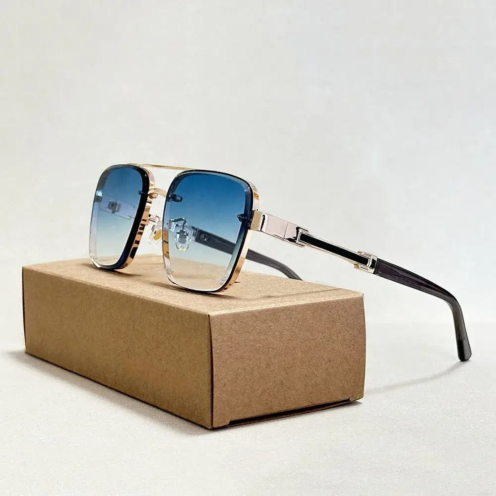 Aviator Sunglasses Metal Frame Gradient Lens – Draven