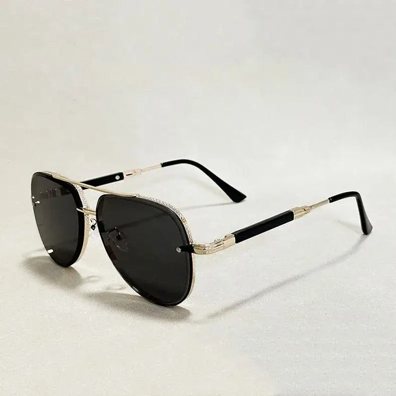 Aviator Sunglasses Metal Frame Gradient Lenses – Soren