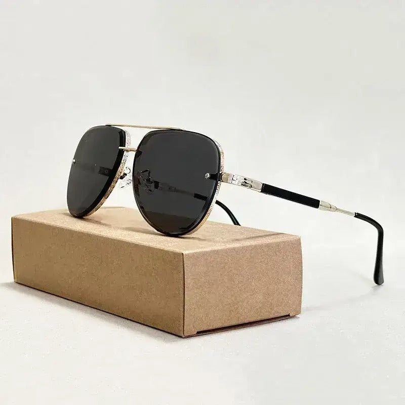 Aviator Sunglasses Metal Frame Gradient Lenses – Soren