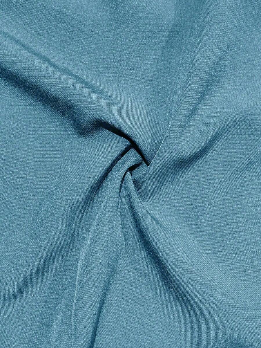 Shirt Shop Stand Collar Button-Up Long Sleeve Polyester Stretch – Marvo