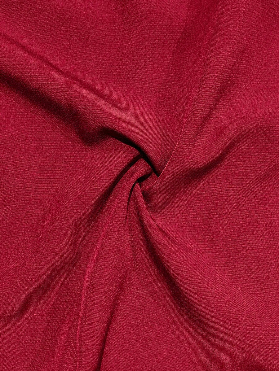 Shirt Shop Stand Collar Button-Up Long Sleeve Polyester Stretch – Marvo
