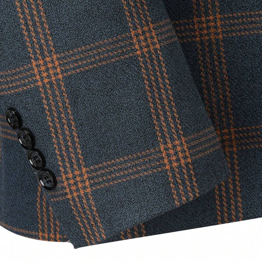 Men's Checkered Suit Set Slim Fit Blazer and Trousers – Valvo