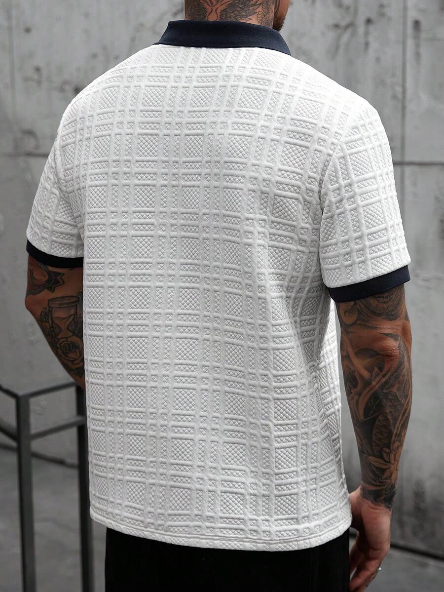 Mens Polo Shirt Contrast Binding Knit Short Sleeve – Valron