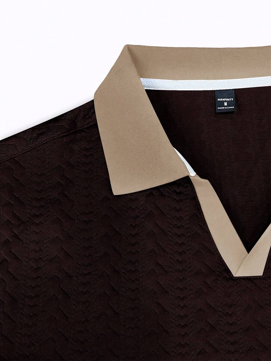 Mens Polo Shirt Contrast Binding Knit Short Sleeve – Valron