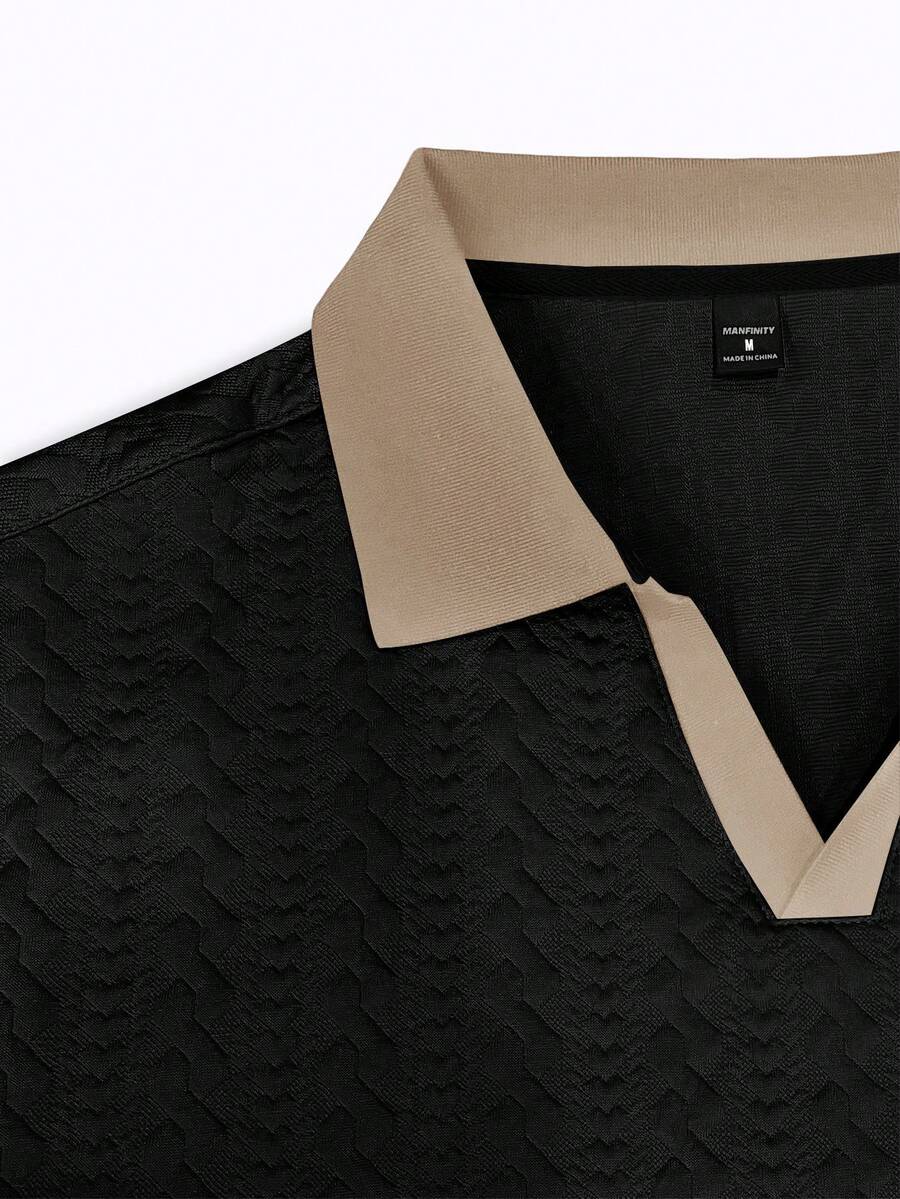 Mens Polo Shirt Contrast Binding Knit Short Sleeve – Valron
