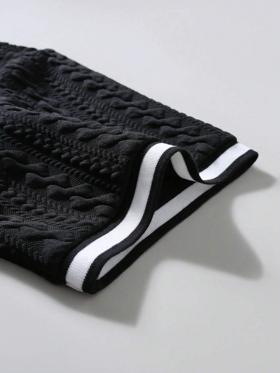 Mens Polo Shirt Contrast Binding Knit Short Sleeve – Valron