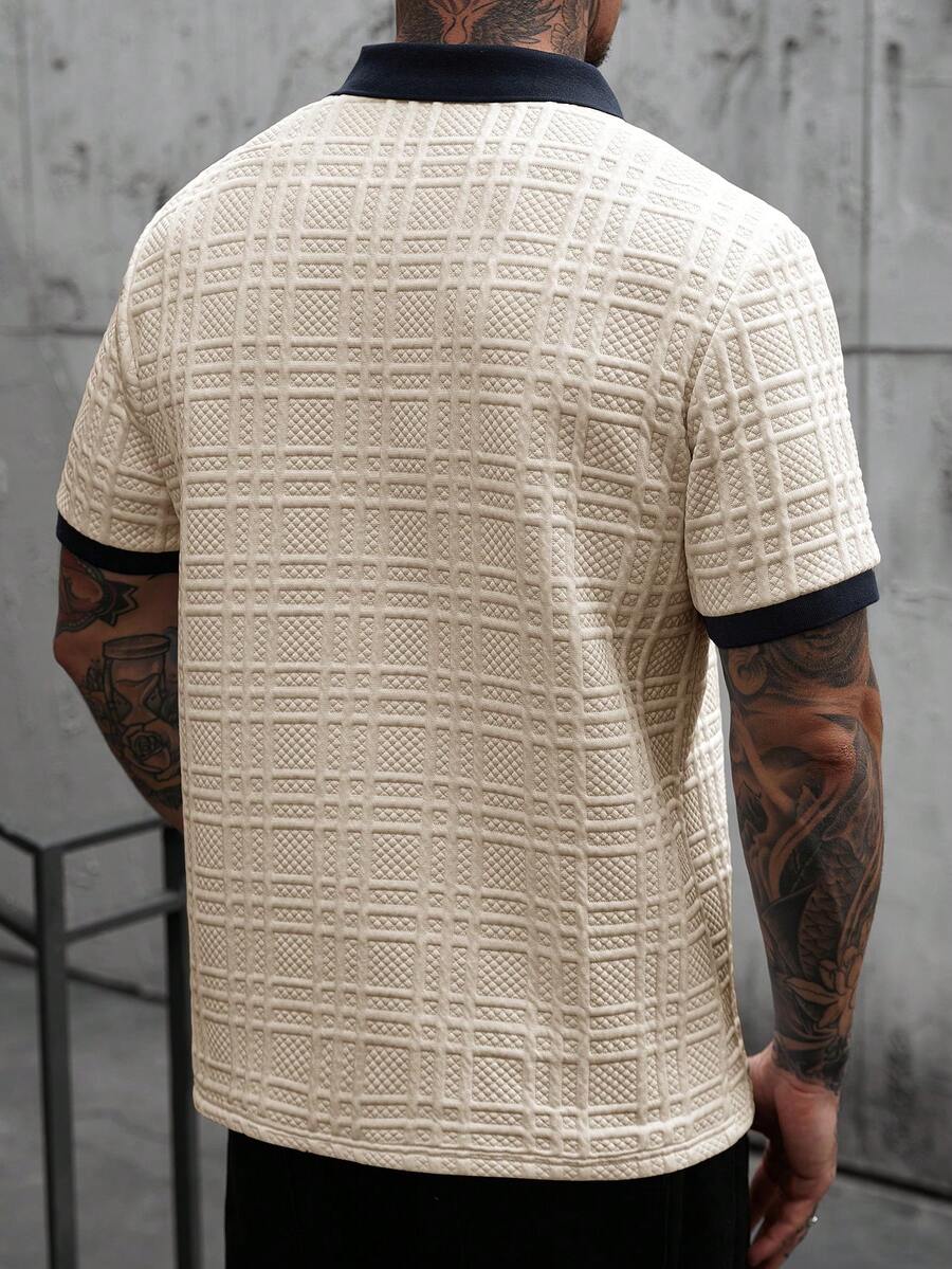 Mens Polo Shirt Contrast Binding Knit Short Sleeve – Valron