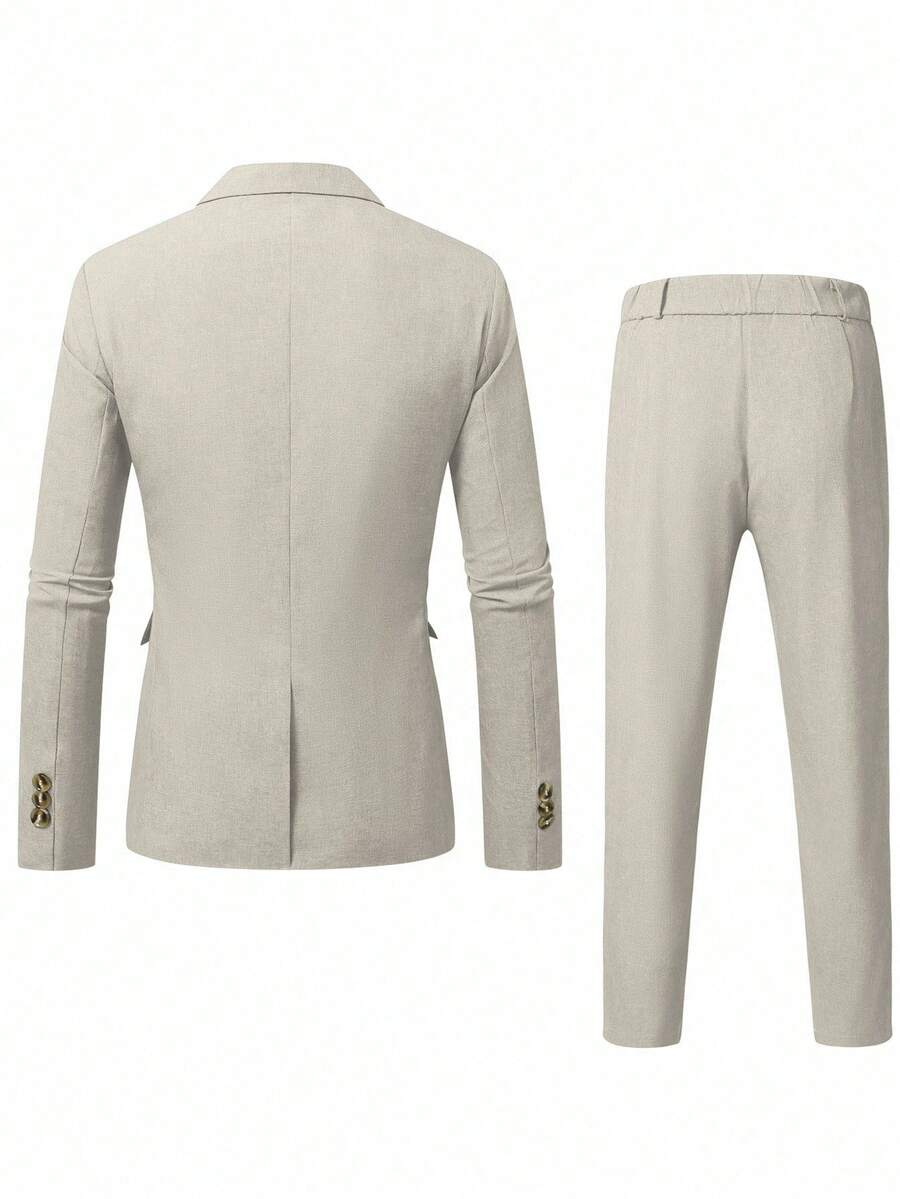 Men's Suit Blazer and Pants Set Slim Business Formal – Naldo
