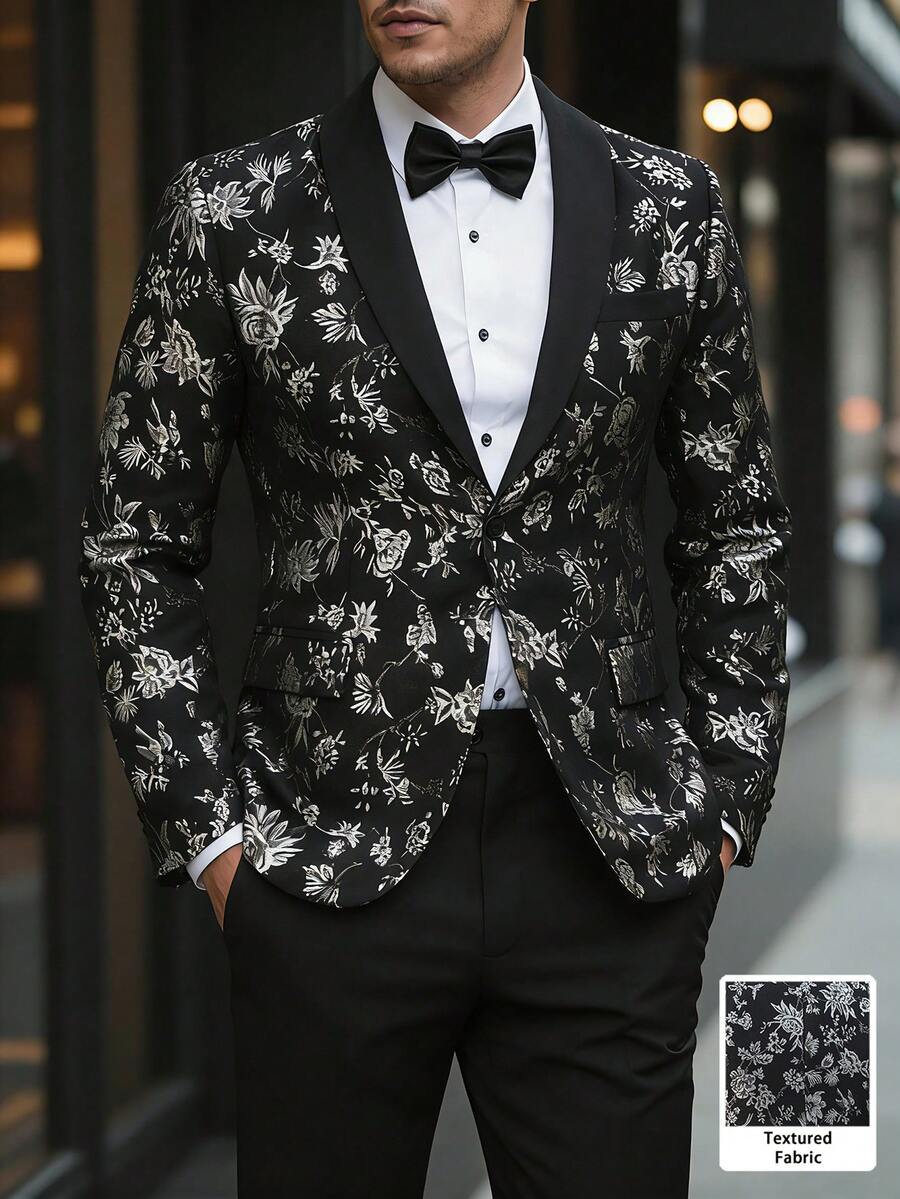 Mens Trouser Suit Shawl Collar Blazer Two-Piece Set – Vandro