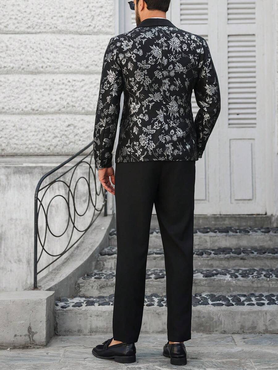 Mens Trouser Suit Shawl Collar Blazer Two-Piece Set – Vandro
