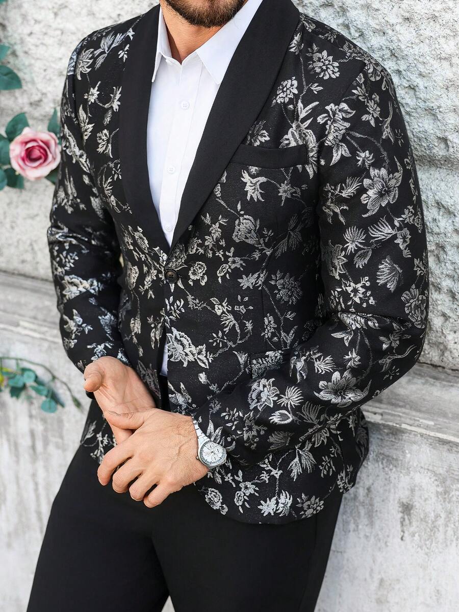 Mens Trouser Suit Shawl Collar Blazer Two-Piece Set – Vandro
