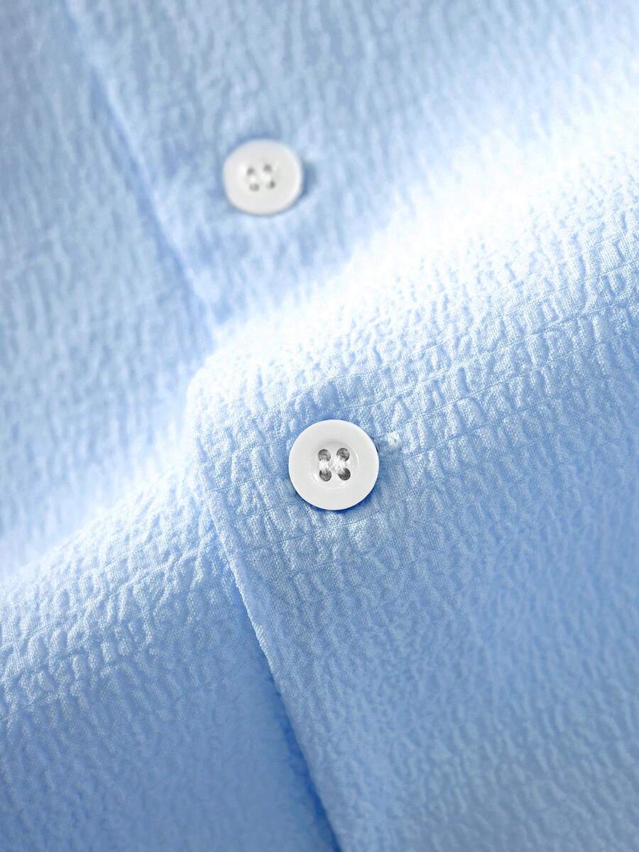 Mens Pant and Shirt Set Jacquard Short Sleeve Button-Up – Vornel