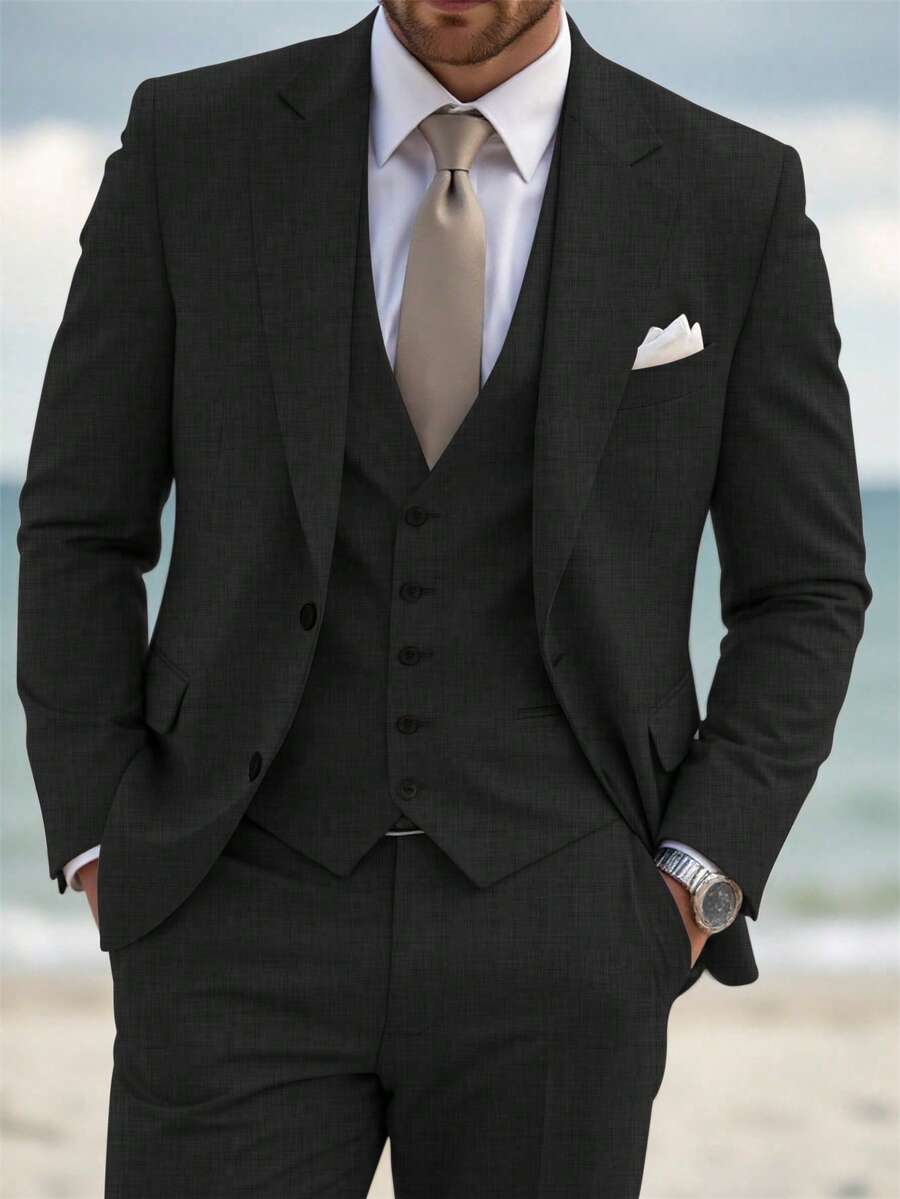 Mens Trouser Suit Shawl Collar Blazer Two-Piece Set – Vandro
