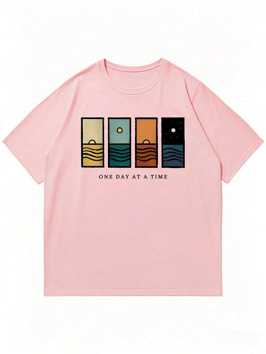 Men's T-Shirt Minimalist Graphic Drop Shoulder Short Sleeve – Corso