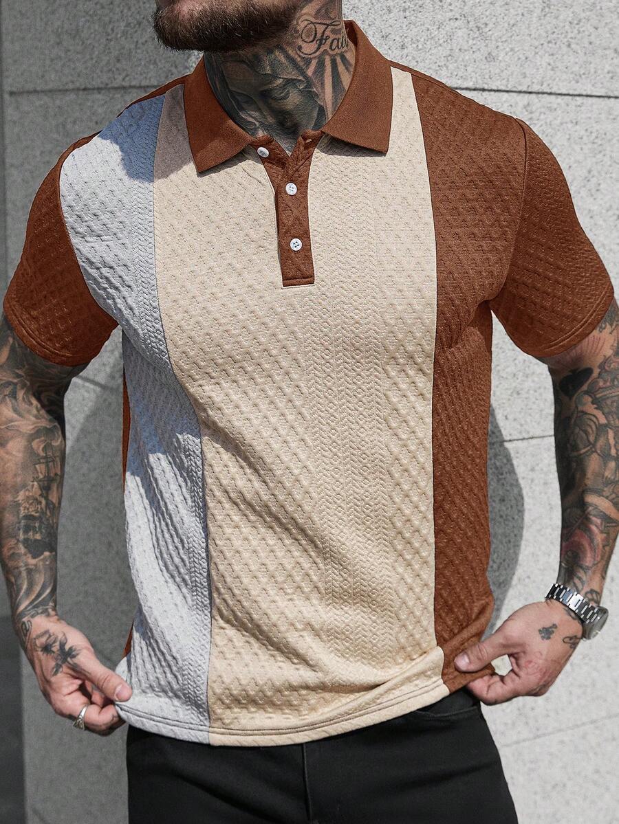 Mens Polo Shirt Contrast Binding Knit Short Sleeve – Valron