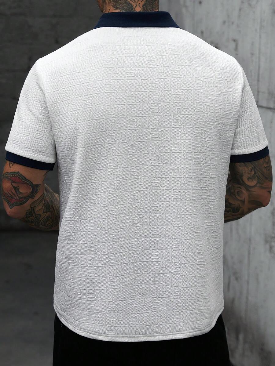 Mens Polo Shirt Contrast Binding Knit Short Sleeve – Valron