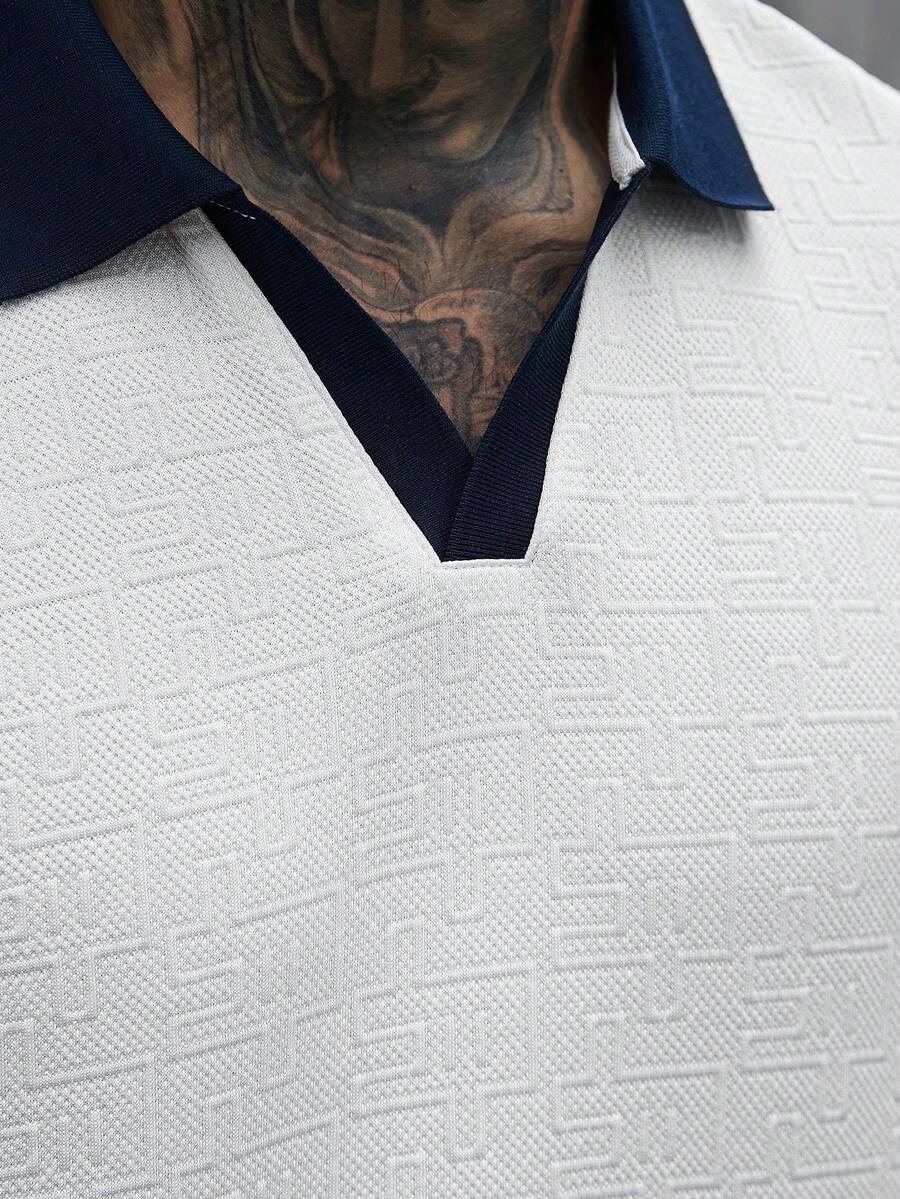 Mens Polo Shirt Contrast Binding Knit Short Sleeve – Valron