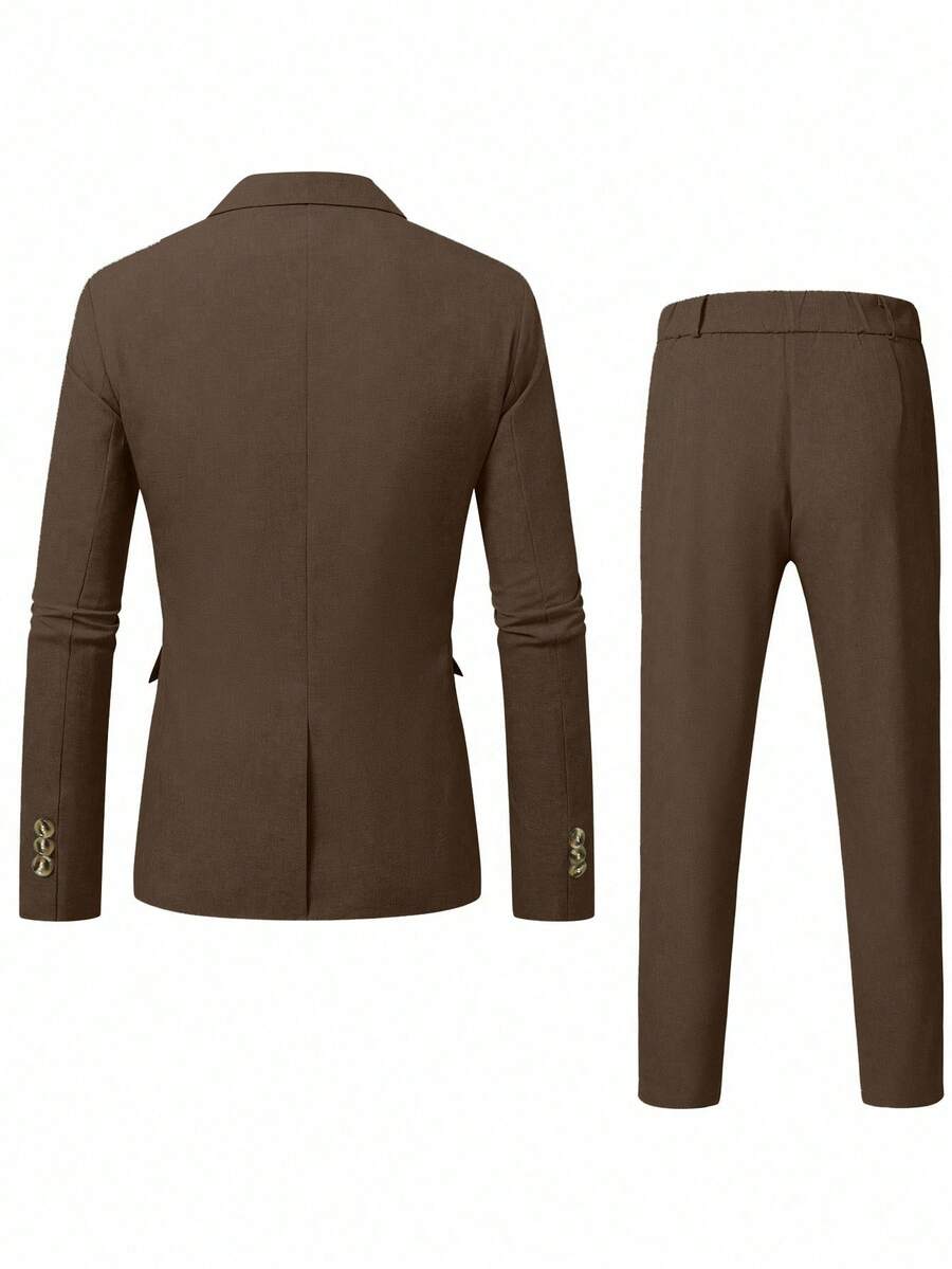 Men's Suit Blazer and Pants Set Slim Business Formal – Naldo