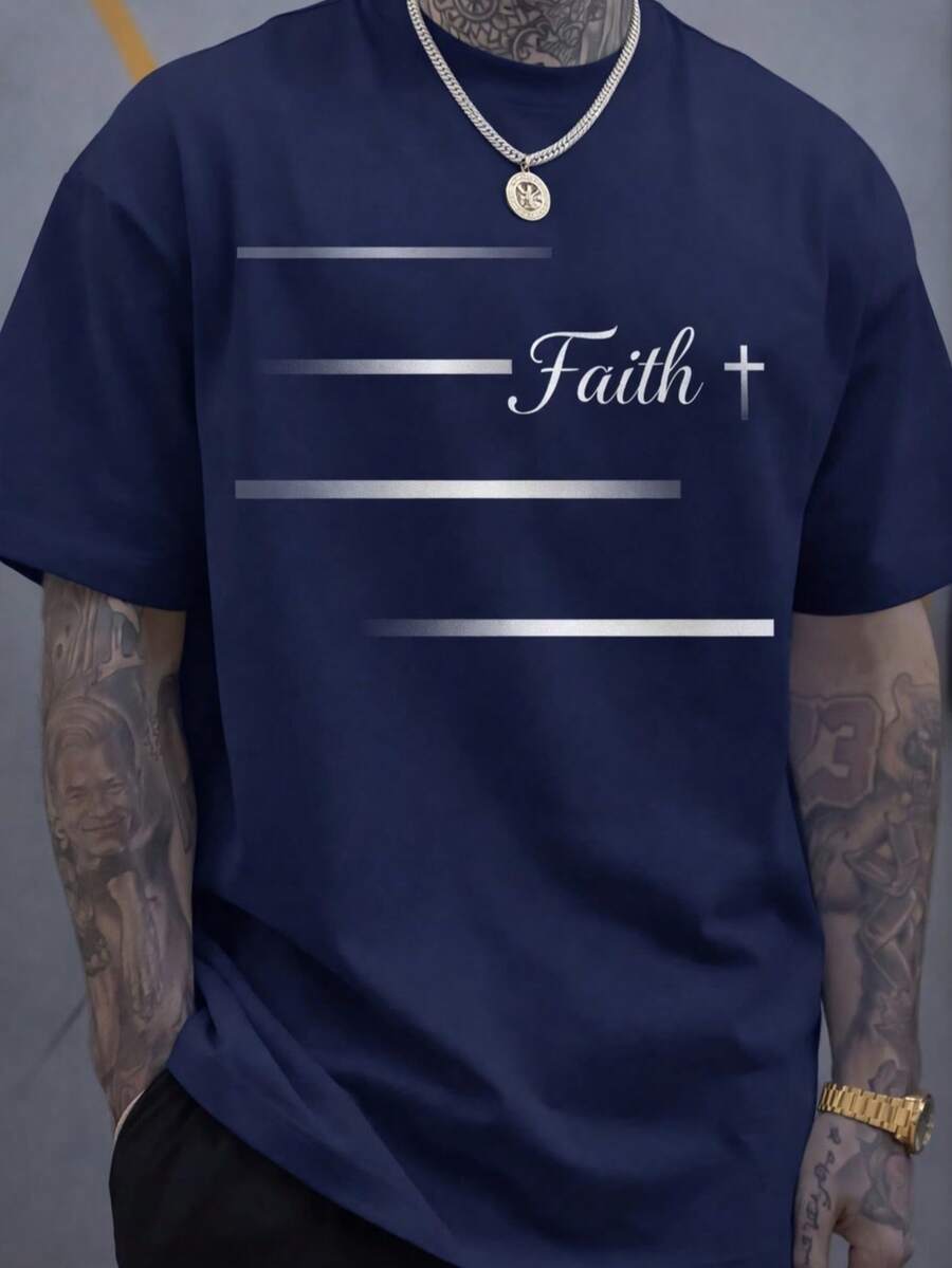 Men's T-Shirt Minimalist Graphic Drop Shoulder Short Sleeve – Corso