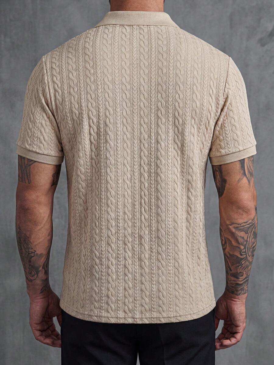 Mens Polo Shirt Contrast Binding Knit Short Sleeve – Valron