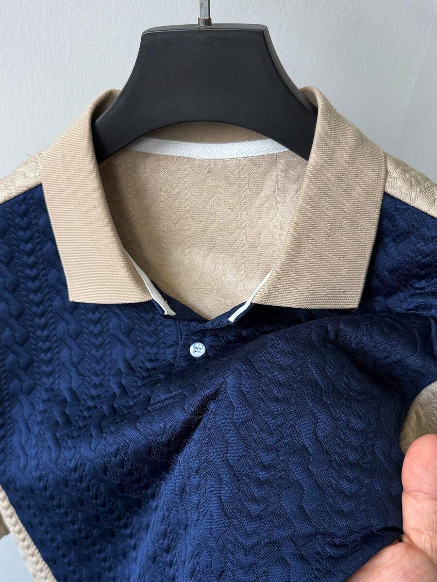 Mens Polo Shirt Contrast Binding Knit Short Sleeve – Valron