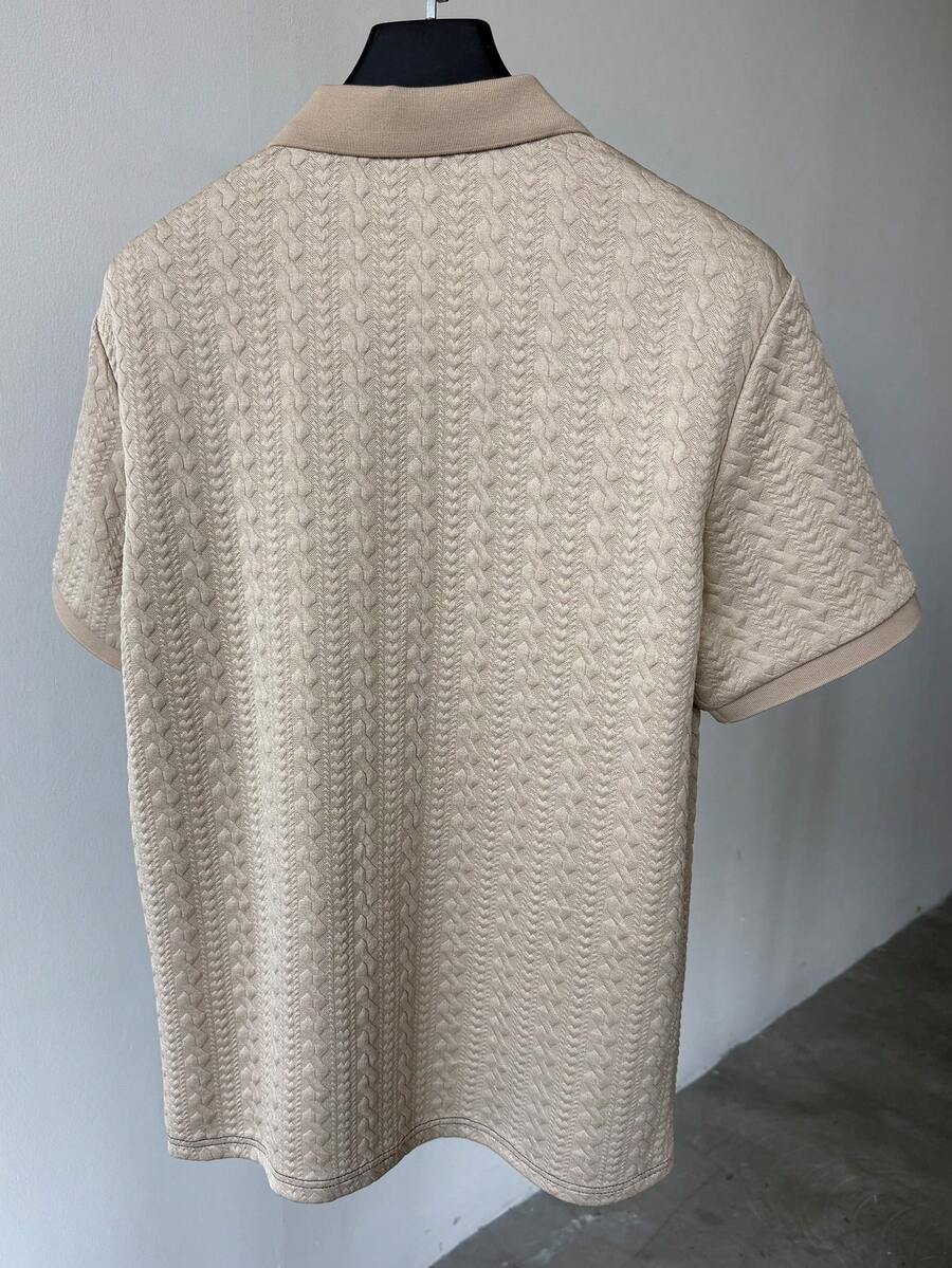 Mens Polo Shirt Contrast Binding Knit Short Sleeve – Valron