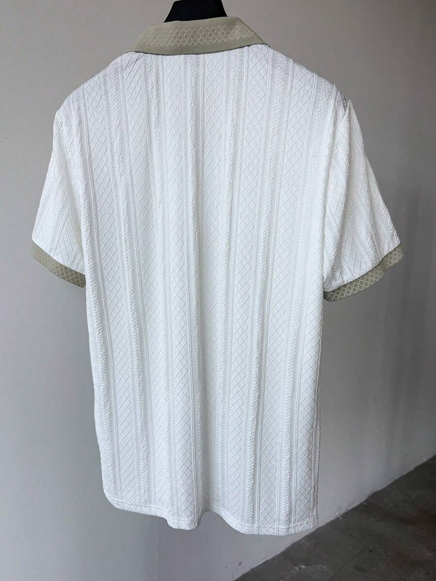 Mens Polo Shirt Contrast Binding Knit Short Sleeve – Valron