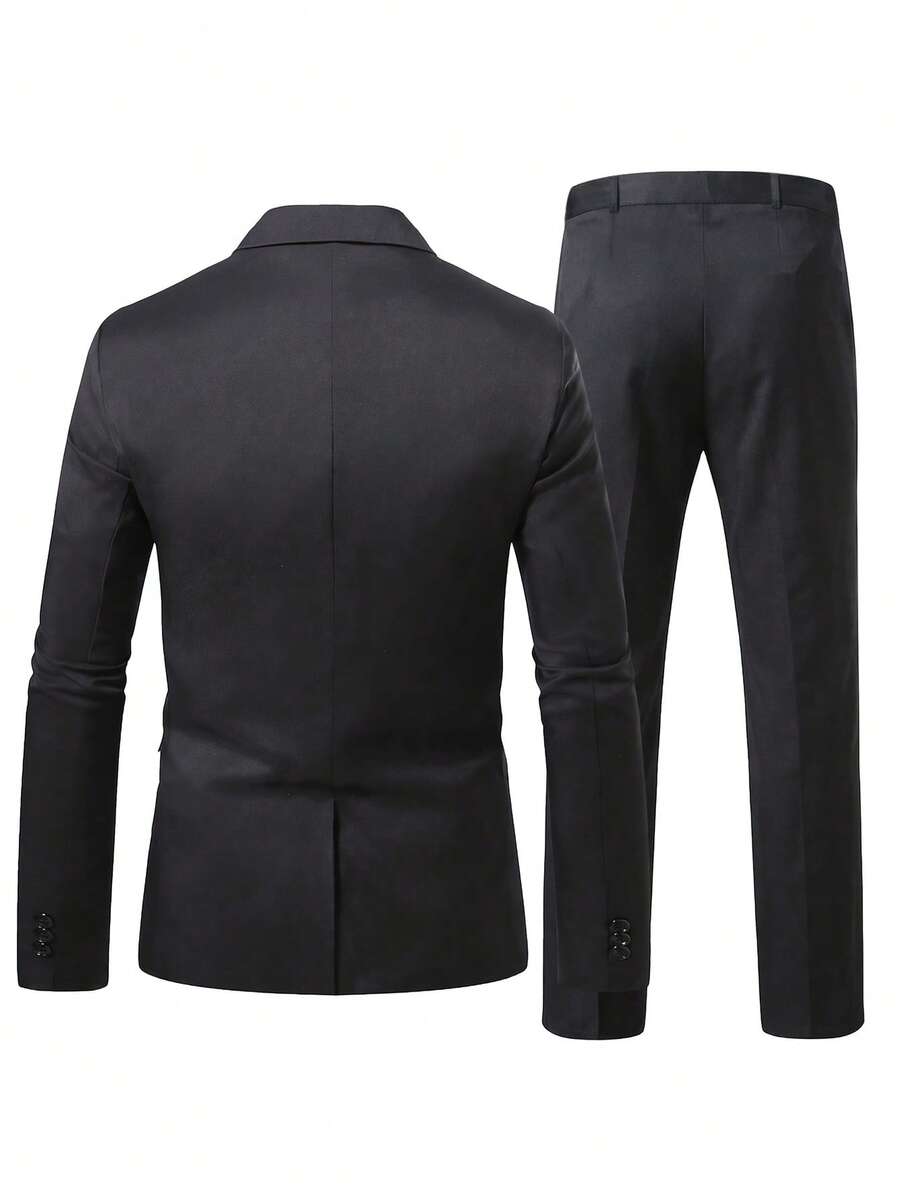 Mens Trouser Suit Shawl Collar Blazer Two-Piece Set – Vandro