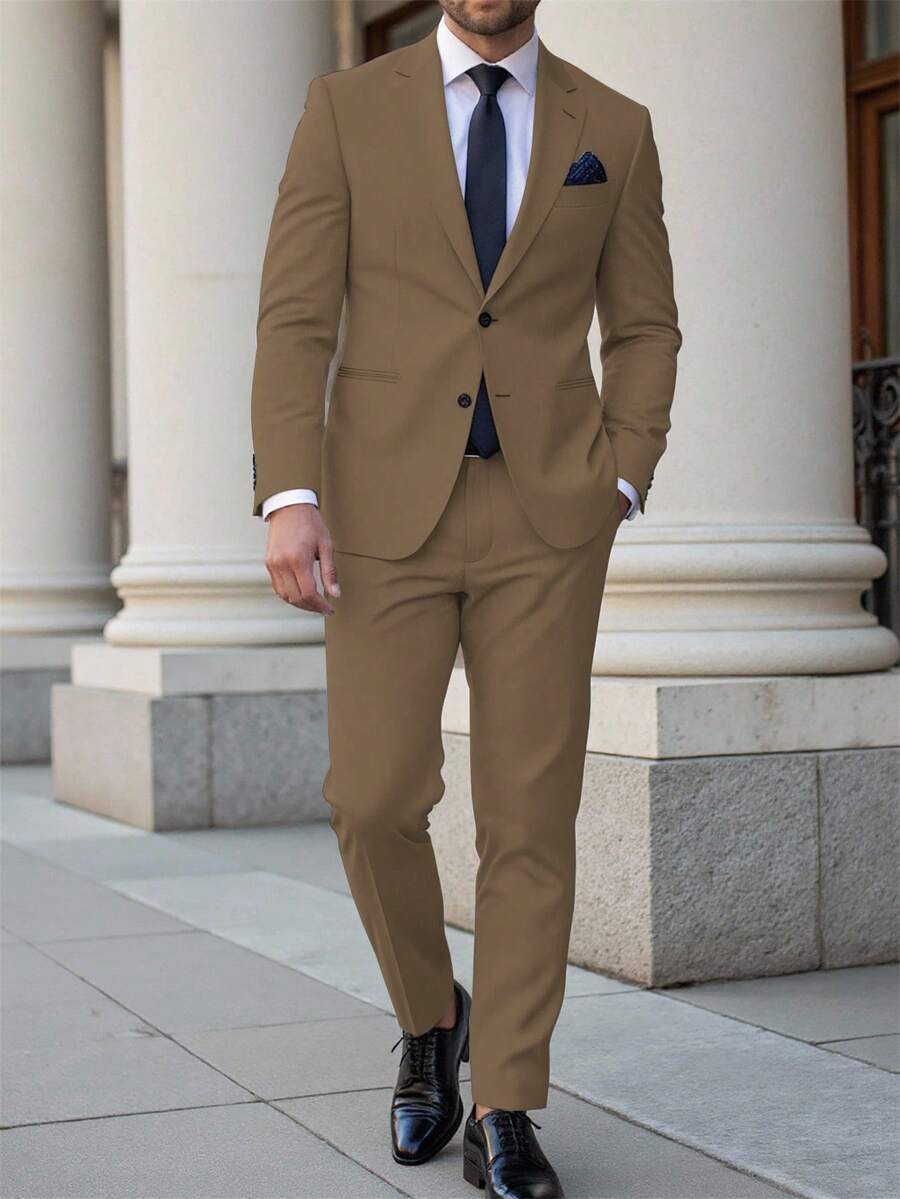 Mens Pant Suit 2-Piece Blazer Set Regular Fit – Nalven