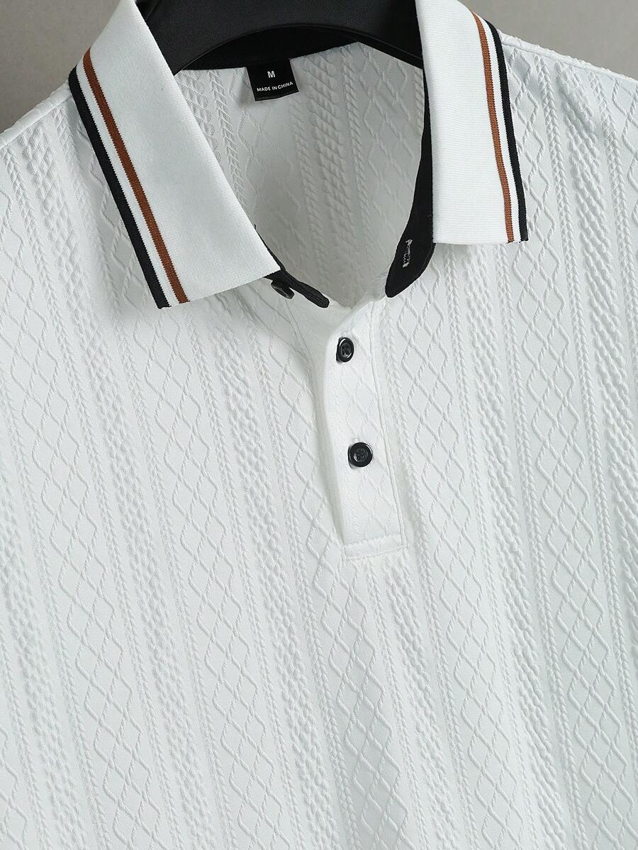 Mens Polo Shirt Contrast Binding Knit Short Sleeve – Valron