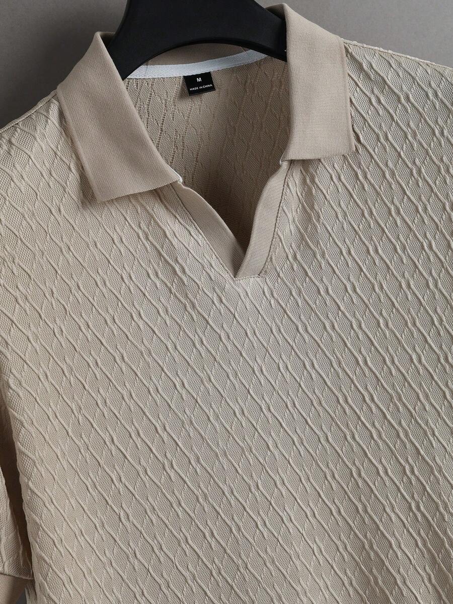 Mens Polo Shirt Contrast Binding Knit Short Sleeve – Valron