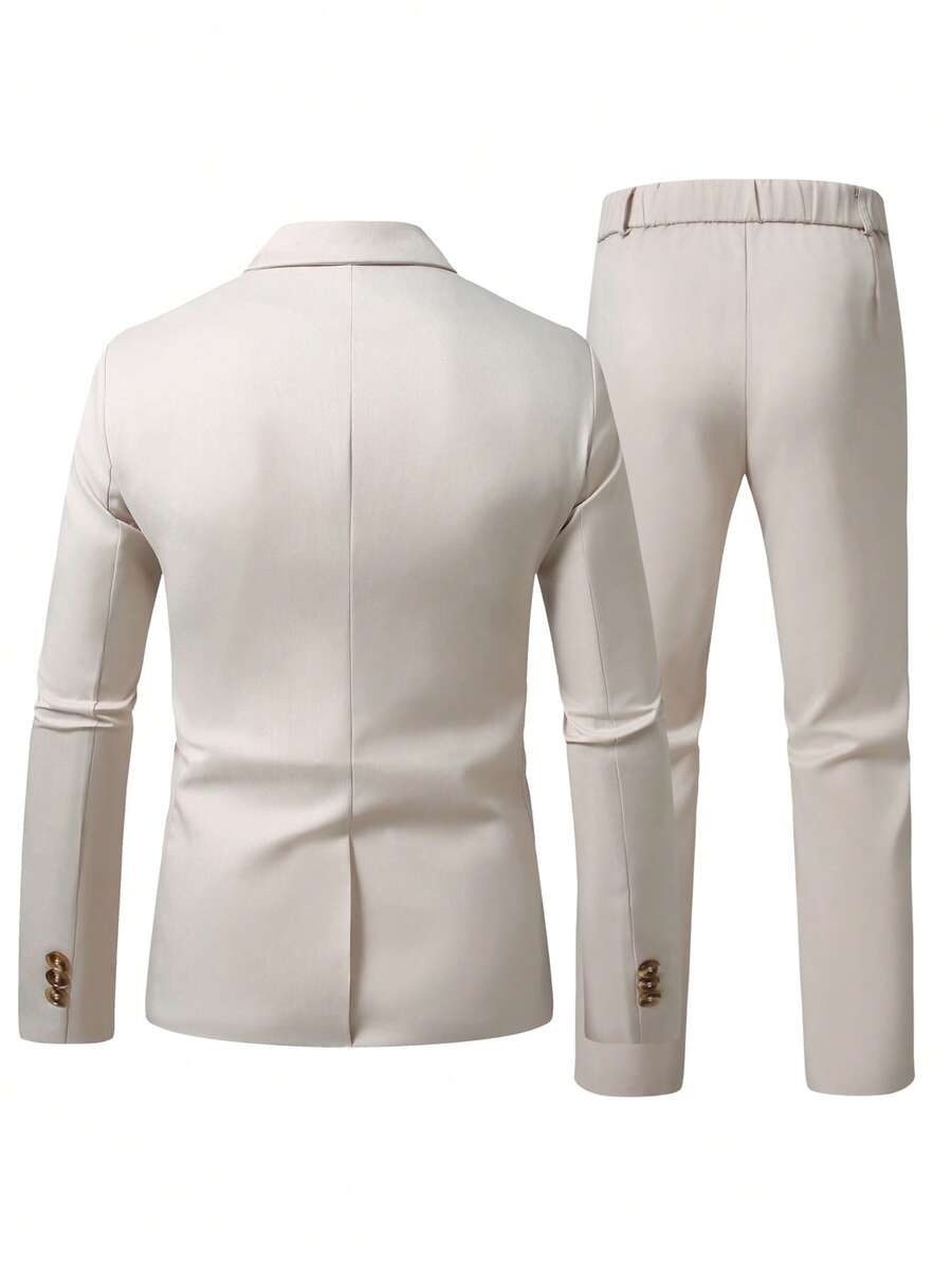 Men's Suit Blazer and Pants Set Slim Business Formal – Naldo