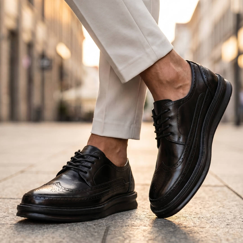 Brogue Wingtip Sneaker Leather Chunky Sole – Dalton