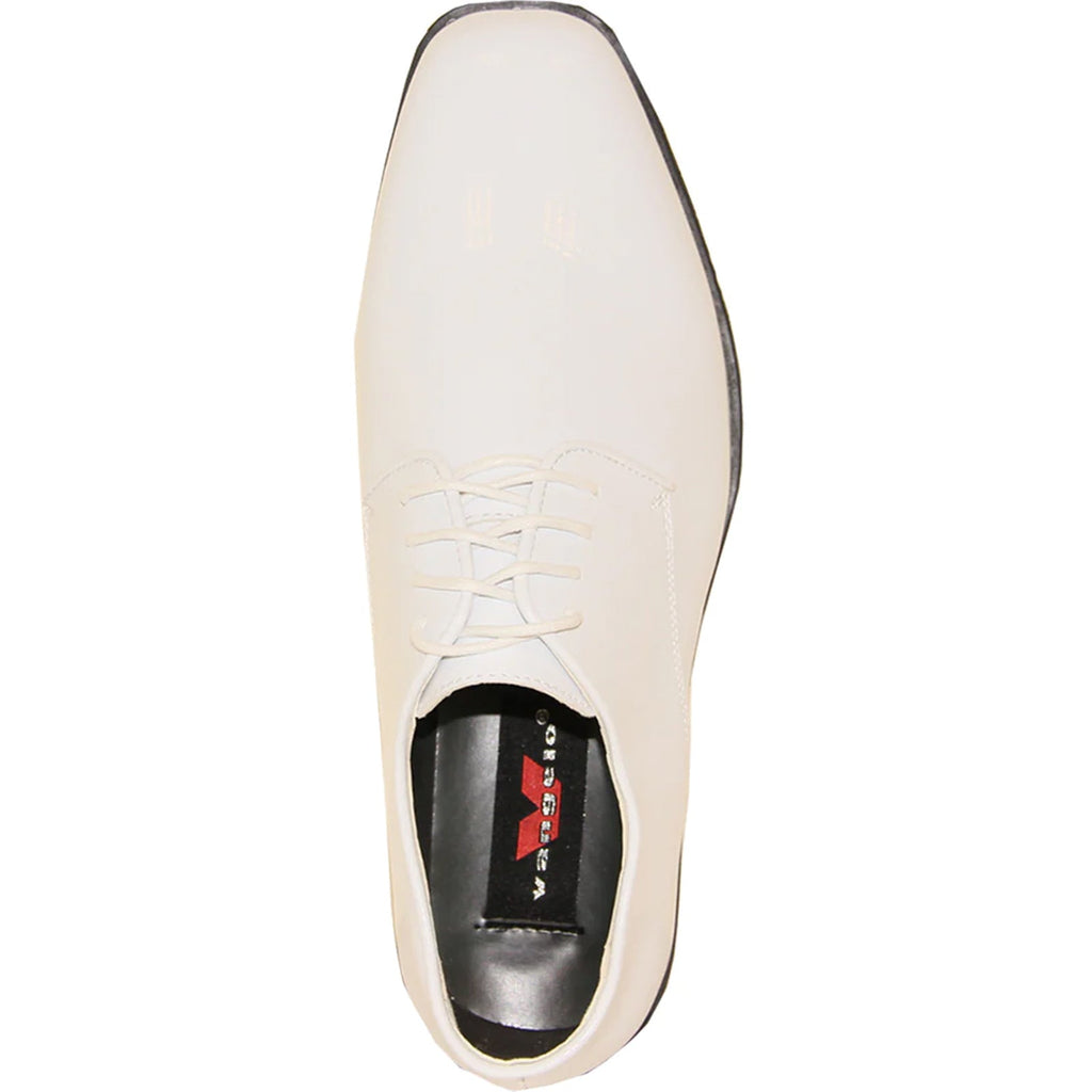 Patent Leather Tuxedo Dress Shoe Square Toe Lace-Up White – Malvo