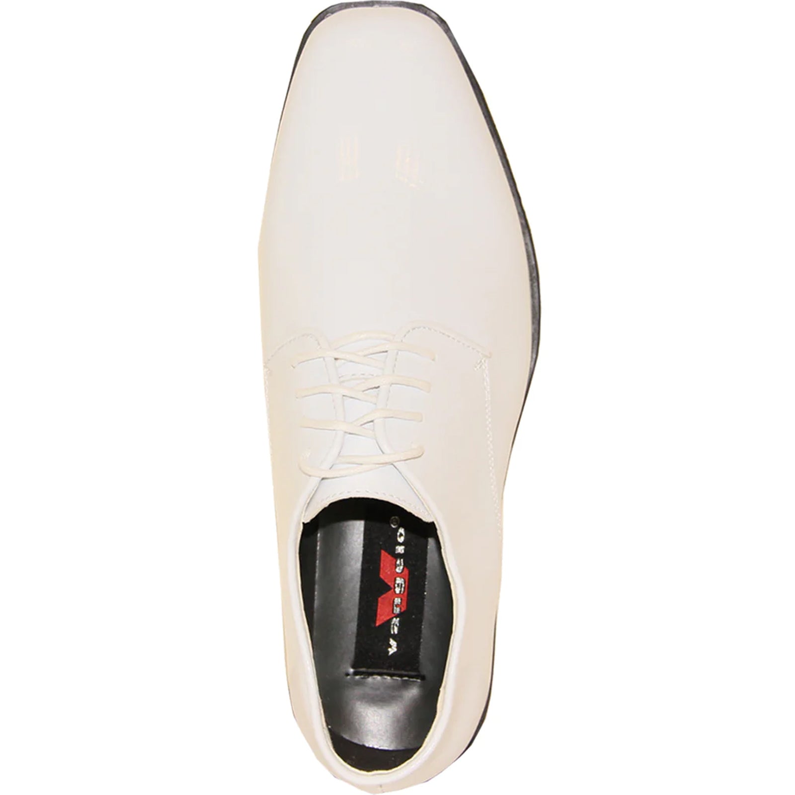Patent Leather Tuxedo Dress Shoe Square Toe Lace-Up White – Malvo