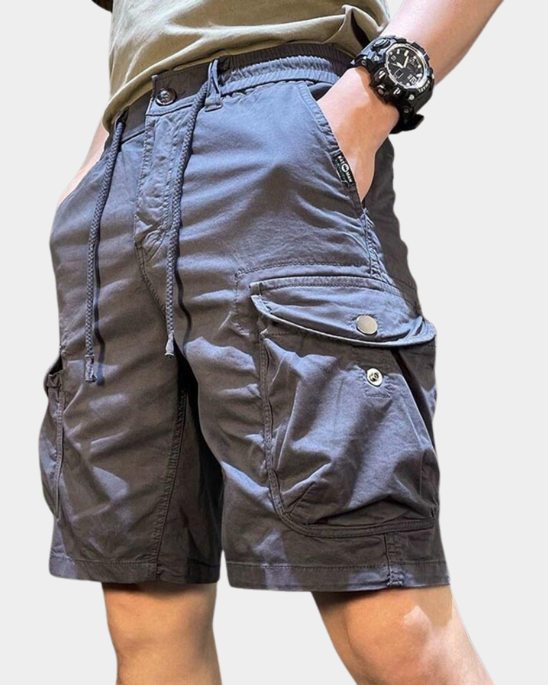 Relaxed Fit Casual Shorts Zip Pockets – Parlo