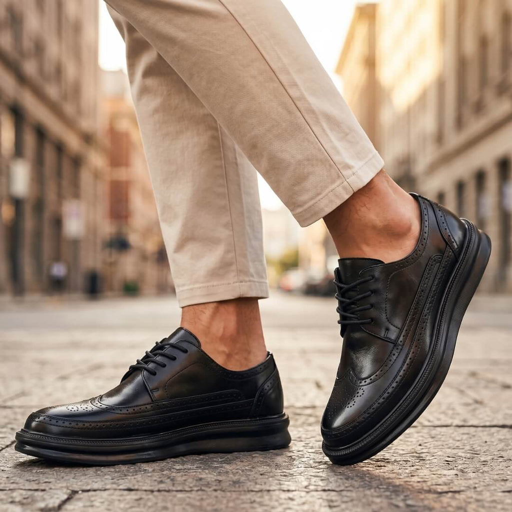 Brogue Wingtip Sneaker Leather Chunky Sole – Dalton