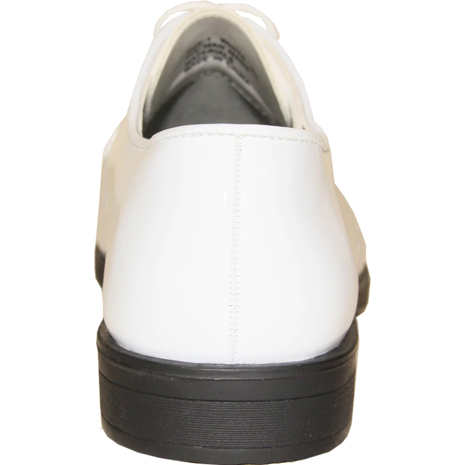 Patent Leather Tuxedo Dress Shoe Square Toe Lace-Up White – Malvo