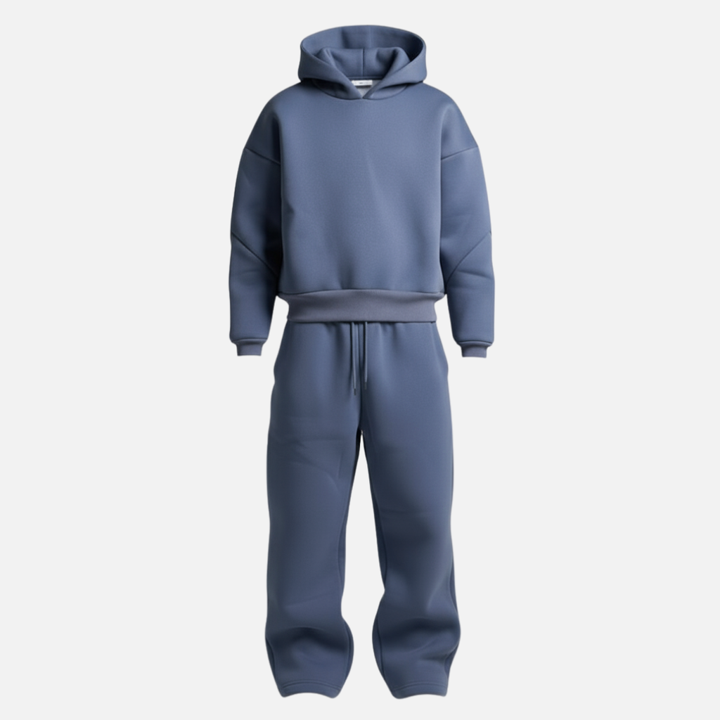 Oversized Hoodie Tracksuit Set Cotton-Blend Fleece Streetwear – Brex
