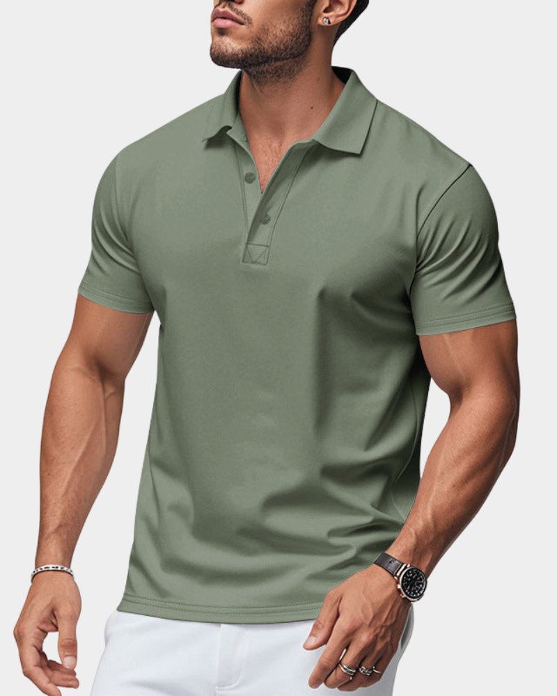 Classic Pique Polo Shirt in Black – Blaze