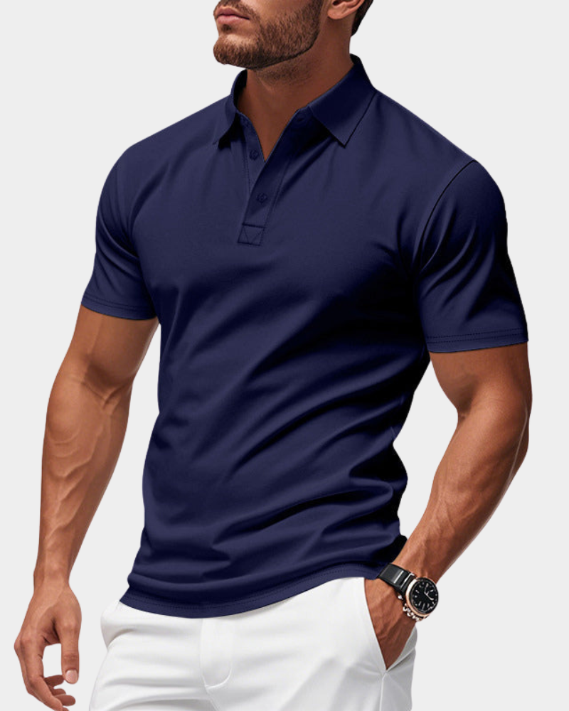 Classic Pique Polo Shirt in Black – Blaze