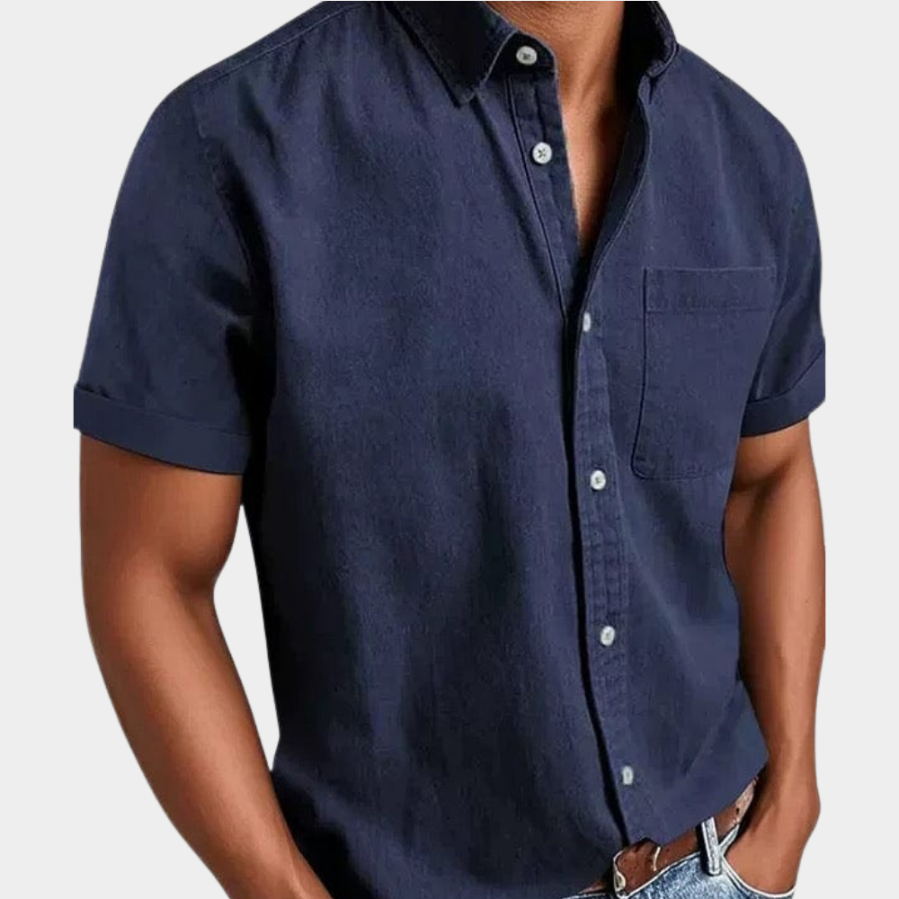 Wrinkle-Free Classic Comfort Shirt in Beige – Rowe