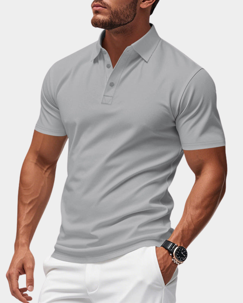 Classic Pique Polo Shirt in Black – Blaze