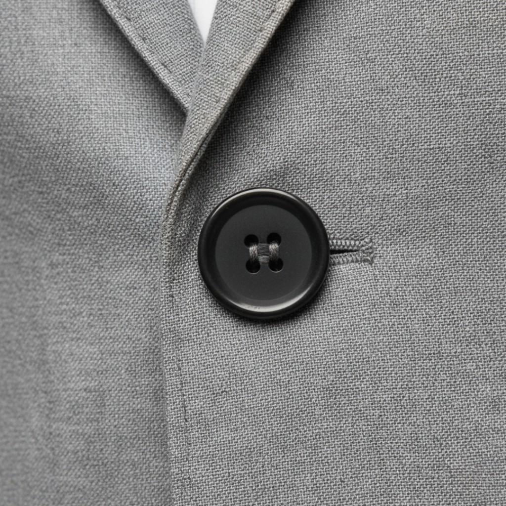 Slim-Fit Structured Woven Blazer Single Button Two Pockets – Veld
