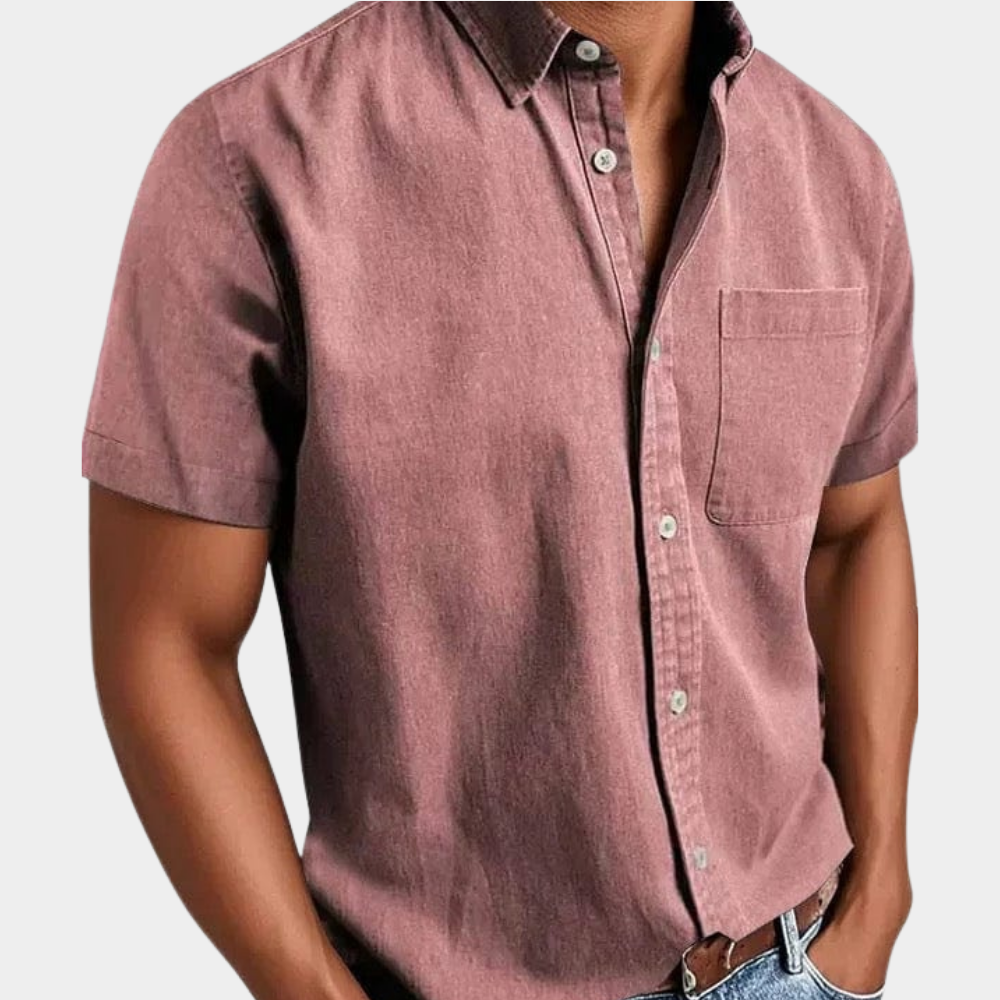Wrinkle-Free Classic Comfort Shirt in Beige – Rowe